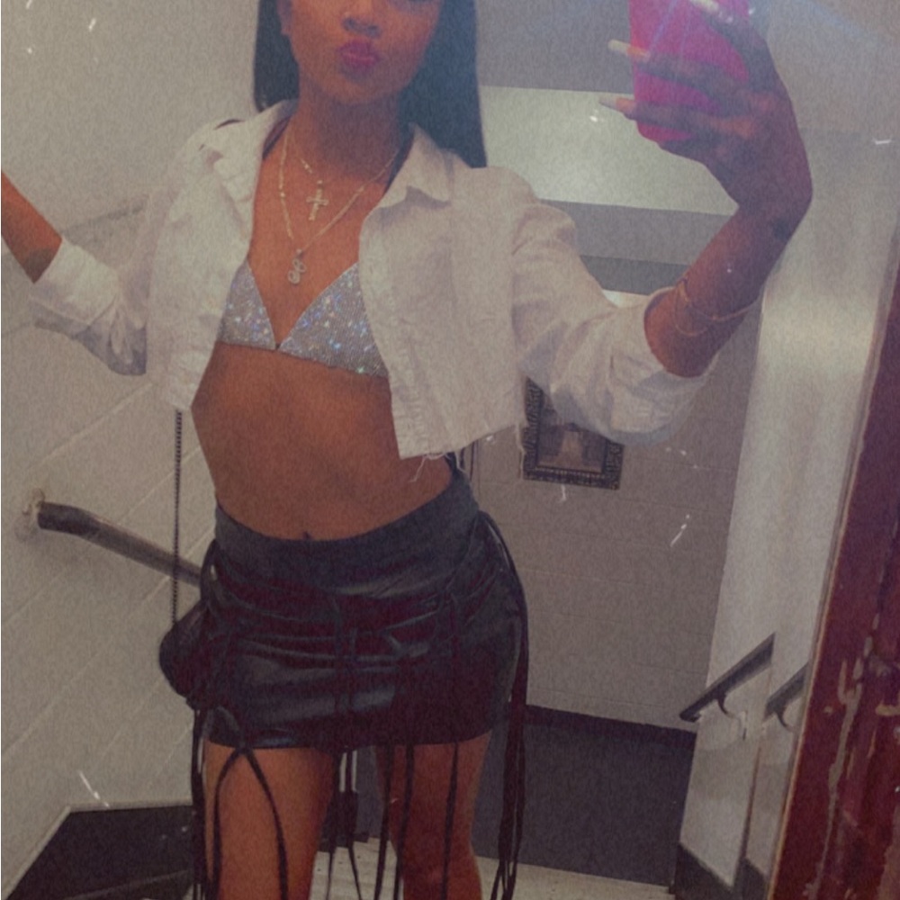 Biker Mini Skirt